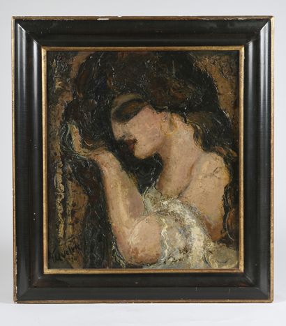 null François QUELVÉE (1884-1967)

The beautiful Jewess, 1924

Oil on panel.

Signed...