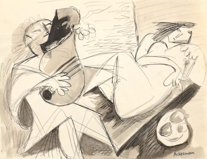 null Paul ACKERMAN (1908-1981)

Onze dessins sur papier à plume, encre de Chine,...