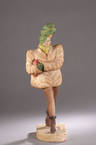 null Paul ROBIN (?)

Elegant woman with green scarf

Polychrome plaster.

Small accidents...
