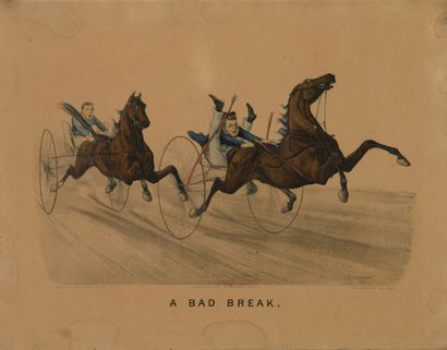 null CURRIER & IVES éditeurs, circa 1880

Suite de quatre lithographies humoristiques...