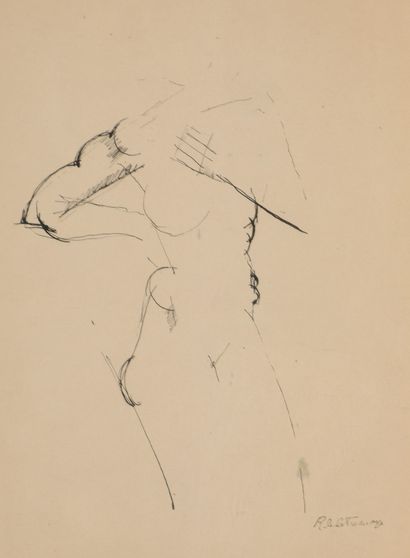 null Roger de LA FRESNAYE (1885-1925)

Study of a nude in bust, one hand on the hip,...