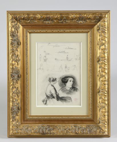 null Félix ZIEM (1821-1911)

Study of women and fishermen

Pencil, charcoal and estompe...