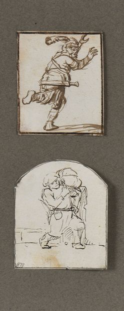 null 17th century HOLLAND school, entourage of REMBRANDT

Man running away and Man...