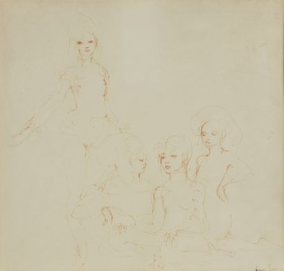 null Leonor FINI (1908-1996)

The young women

Ink on paper. 

Signed lower right....
