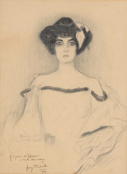null Henry BATAILLE (1872-1922)

Portrait of Jane Catulle Mendes, 1909

India ink...