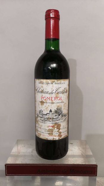 null 
2 bouteilles BORDEAUX DIVERS 1989

1 bouteille CHÂTEAU TAILHAS - Pomerol et...
