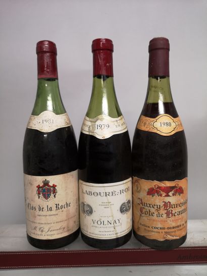 3 bouteilles BOURGOGNE DIVERS dont 1 Grand...