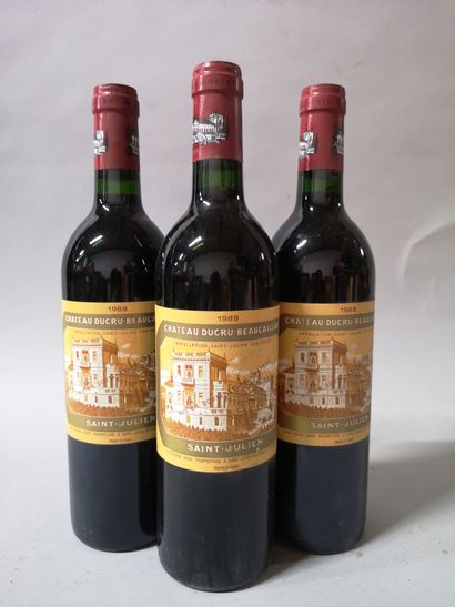 null 3 bouteilles	 CHÂTEAU DUCRU BEAUCAILLOU - 2e Gcc Saint Julien	 1988

1 étiquette...