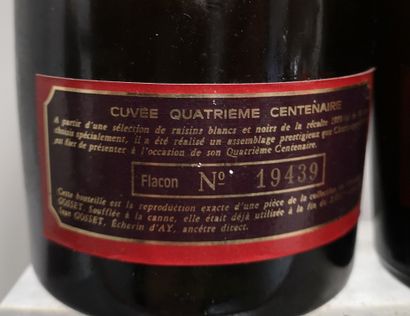 null 2 bottles CHAMPAGNE GOSSET "Cuvée du Quatrième centenaire 

Made from the white...