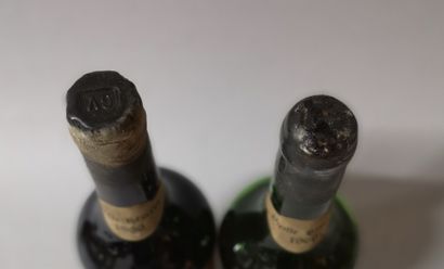 null 2 bottles CALVADOS Vieille réserve - Victor GONTIER 1966 

Slightly stained...