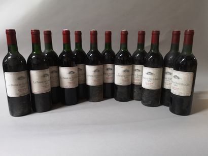 null 
12 bouteilles LA PARDE de HAUT BAILLY - 2e vin Ch. Haut Bailly	 1985	




Étiquettes...