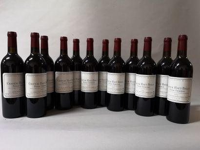 null 12 bouteilles 	CHÂTEAU HAUT BAILLY - Gc Pessac Leognan 	1992	

En caisse bois....