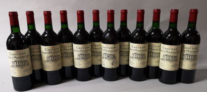 null 12 bouteilles 	CHÂTEAU HAUT-MARBUZET - Saint Estephe 	1989	

En caisse bois....