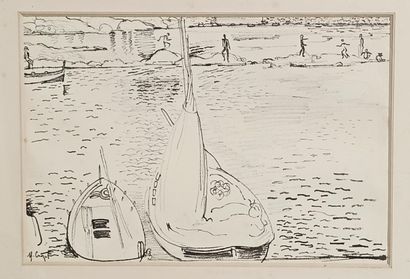 null Maurice CROZET (1896-1978)

Etude de pêcheurs, Cannes, 1934

Plume et encre...