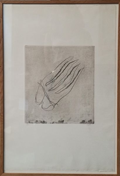 null JEAN FAUTRIER (1898-1964)

Untitled. 

Engraving on paper. 

Signed in pencil...