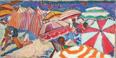 André BEAUCE (1911-1974) 
Parasols et tentes...