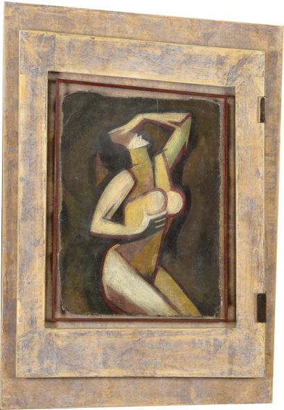 null School of the Xth century

Cubist nude

Oil on canvas (without frame). Probably...