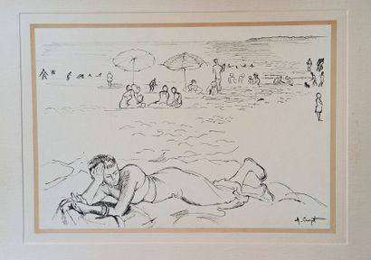 null Maurice CROZET (1896-1978)

Lot including 32 drawings in ink, 7 drawings in...