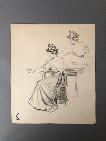 null Leopold Franz KOWALSKI (1856-1931)

Environ 90 études de portraits de femme,...