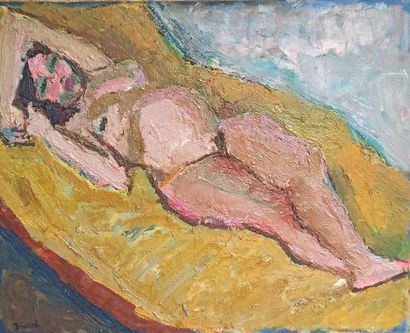 null André BEAUCE (1911-1974)

Nude lying down

Oil on canvas.

Signed lower left.

73...