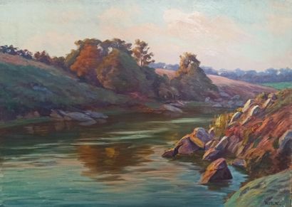 null Charles WISLIN (1852-1932)

The river 

Oil on canvas. 

Signed lower right....