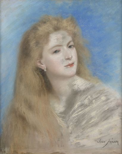 null José FRAPPA (1854-1904)

Portrait of a young woman

Pastel on paper.

Signed...