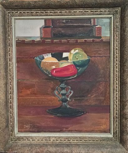 null Maurice CROZET (1896-1978)

Still life with a glass cup from Venice

Oil on...