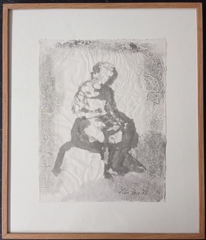 null Léon ZACK (1892-1980)

Femme assise, 1976

Lavis sur papier froissé. 

Signé...