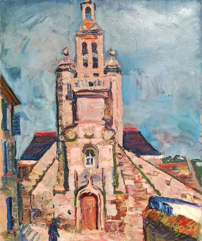 André BEAUCE (1911-1974) 
La chapelle à Audierne...