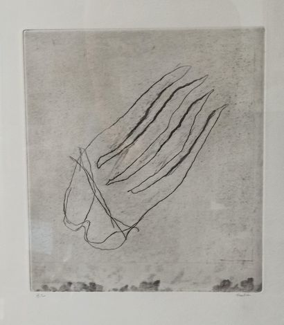 null JEAN FAUTRIER (1898-1964)

Untitled. 

Engraving on paper. 

Signed in pencil...