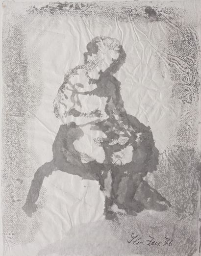 Léon ZACK (1892-1980) 
Femme assise, 1976...