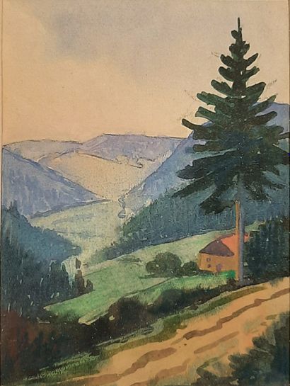 null Marcel MIGNOT (1891-1975)

Lot de 13 œuvres comprenant : 

- Paysages de montagne,...