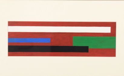 null Lot including :

- Guy Claude LEREIN (1928

Untitled, 1950

Gouache on paper.

Signed...