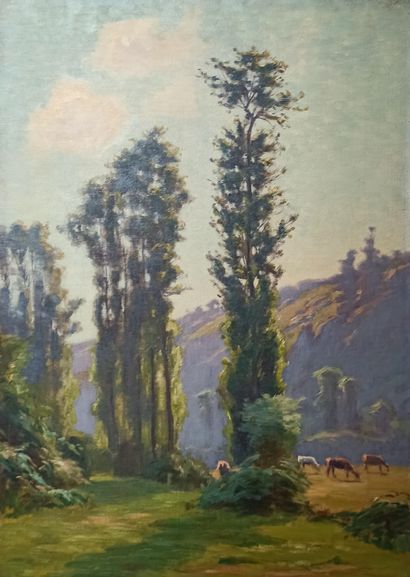 null Charles WISLIN (1852-1932)

Nemours, morning

Oil on canvas. 

Monogrammed and...