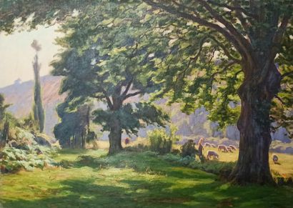 null Charles WISLIN (1852-1932)

Under the trees

Oil on canvas. 

Small rubs. 

54...