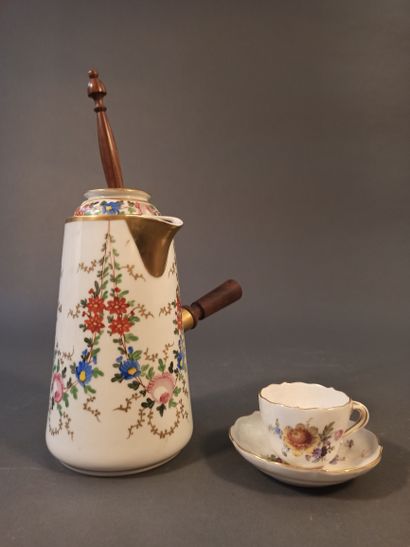Set of various objects: 

- Porcelain chocolate...