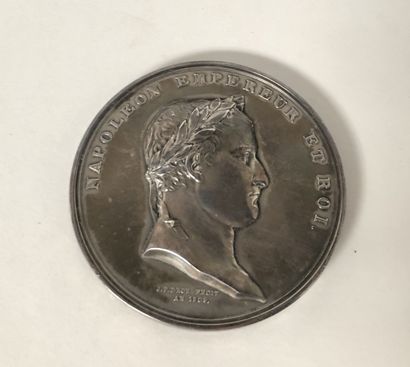 Silver medal engraved by J.P DROZ and dated...