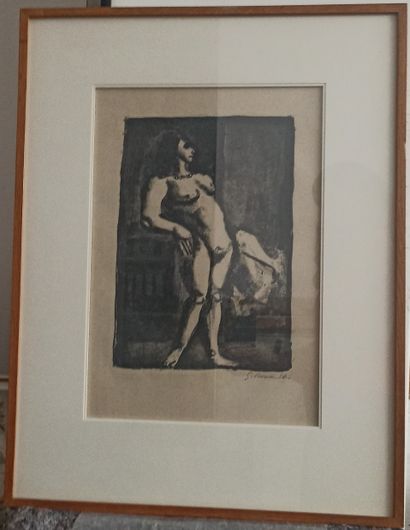 null Georges ROUAULT (1871 - 1958)

Standing female nude, 1926 

Lithograph signed...