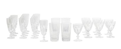 
Lot in crystal including :




- BACCARAT,...