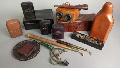 Lot of miscellaneous items including stereoscope,...
