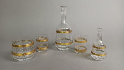 BACCARAT 

Set including two bottles, two...