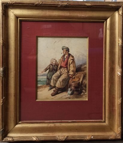 null Auguste DELACROIX (1809-1868)

Pêcheur et sa petite fille, 1841

Aquarelle sur...