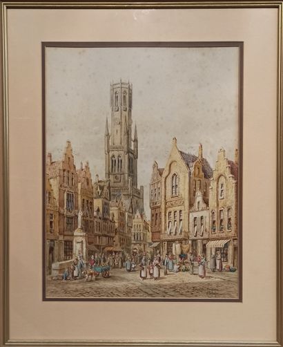 HENRY THOMAS SCHAFER (1854-1915)

Bruges

Watercolor...