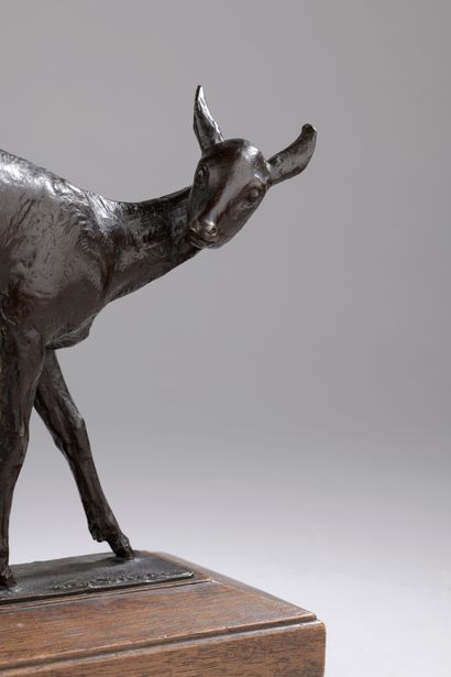 null Ary Bitter (1883-1973)

Doe

Circa 1930

Bronze with brown patina

Signed "...