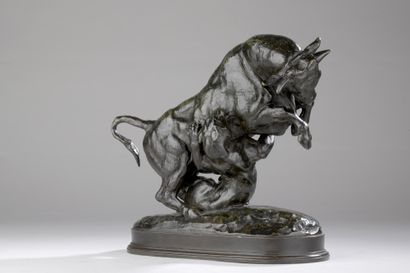 Antoine Louis Barye (1795-1875)

Bull attacked...