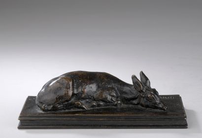 null Antoine Louis Barye (1795-1875)

Faon de cerf couché

Modèle créé vers 1840,...