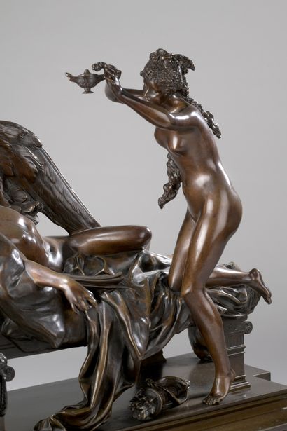 null Albert-Ernest Carrier-Belleuse (1824-1887)

Amour et Psyché

Bronze à patine...