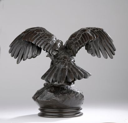 null Antoine-Louis Barye (1795-1875)

Aigle ailes étendues, bec ouvert (terrasse...