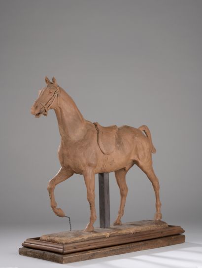 null Henri Geoffroy Count De Ruillé (1842-1922)

Horse at the walk

Wax

Signed "...