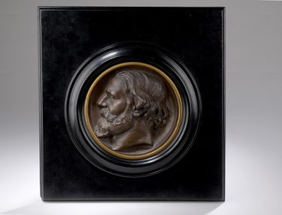 null Eugène Guillaume (1822-1905)

Portrait of the architect Alexis Paccard (1817-1867)

Bronze...